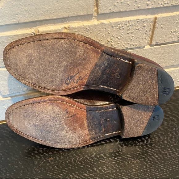 Bruno Magli Charles Brown Leather Oxford Shoes Cap Toe Brogue Men's Size 8 M - Picture 6 of 7